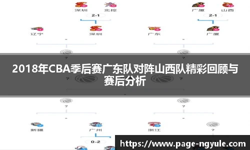 2018年CBA季后赛广东队对阵山西队精彩回顾与赛后分析